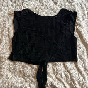Whimsy and Row Valentina Top in Black Velvet